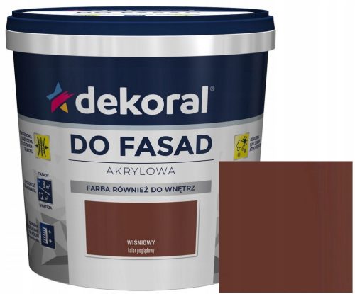  Dekoral acrylic wall paint 5 l cherry matt