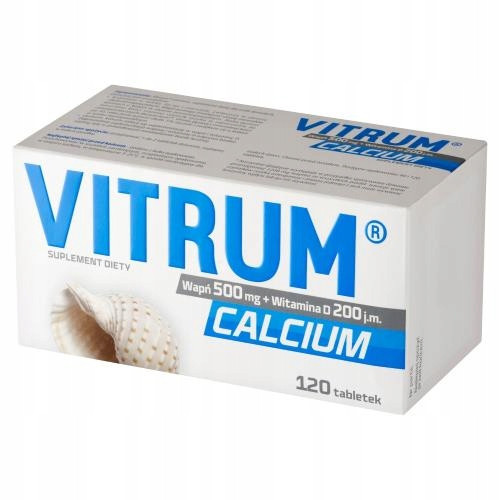  Vitrum Calcium Calcium 500 mg + Vitamin D 200 IU, 120 tablets
