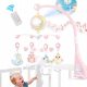  Carousel for a cot, music box, projector, soothing toy + pink remote control