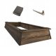 Wooden garden box, 300 l, brown