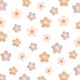  Beige colorful daisy wall stickers