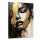  Tableau pour salon OR portrait visage de femme style glamour abstraction 80x120