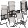  Springos deck chair 2x GC0002, grey metal