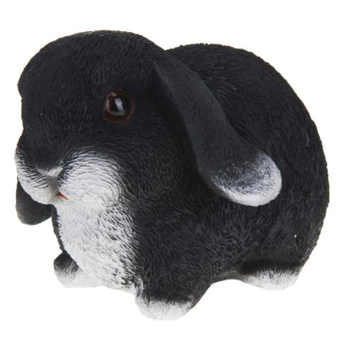  Black Rabbit RABBIT Decorative garden figure for spring, balcony, terrace