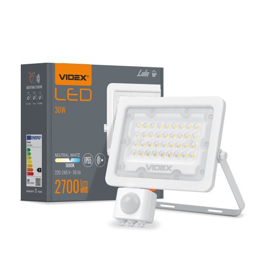  White LED floodlight 30W 5000K 2700lm PIR SENSOR