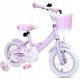  Enero PRINCESS 12" Bike, White, Purple