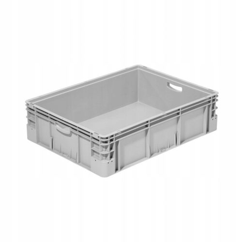 plastic storage container 800x600x220 silver