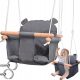 CHILDREN'S swing, wood, fabric, soft clip, seesaw