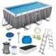 Bestway pool with rectangular frame 412 x 201 cm + 6 more products