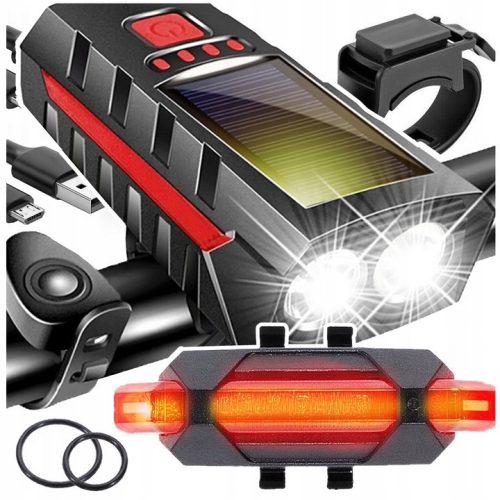  Bicycle lighting Stator Multifunctional bicycle light with bell 800 lm battery