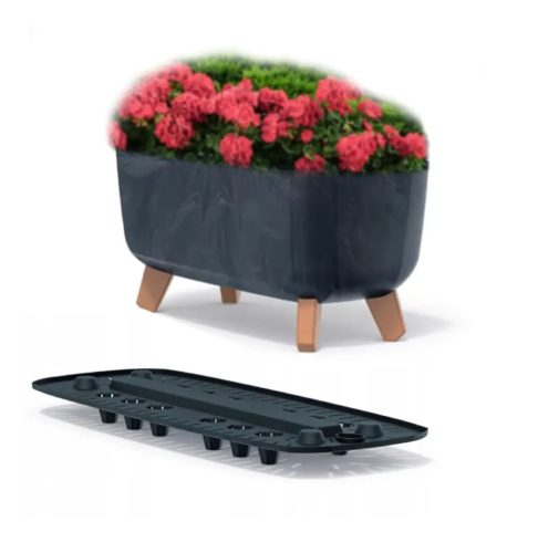  Prosperplast DGCL600E-S433 flowerpot black 58x24x23.5 cm