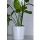  Kerd flowerpot 31 cm x 32.5 x 31 cm diameter 32.5 cm plastic white, chrome, black, grey and silver tones, multicoloured