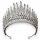  Baroque tiara, wedding diadem, crown, silver