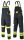 VIS WORK BIB TROUSERS, robust, many pockets, REFLECTIVE