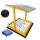 SANDBOX 120 WITH ADJUSTABLE TOP, WOOD + FREE GIFTS, GRAY