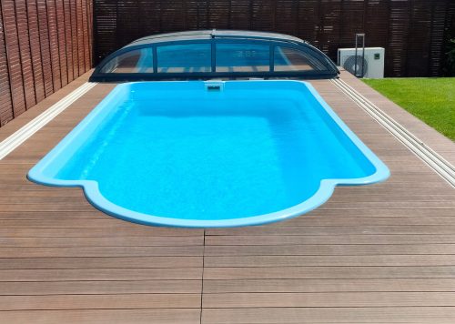 Rectangular pool of the Pool Technology Center 620 x 310 cm