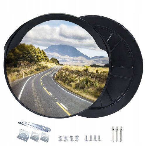 Mirror ROUND CONVECTED ROAD MIRROR, BLACK