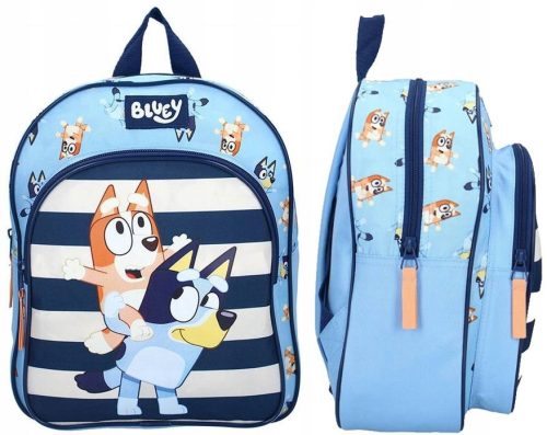  Bluey Vadobag kindergarten backpack with one compartment for boys, girls, unisex. Shades of blue, multi-coloured