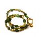  Gold plated steel necklace - jadeite