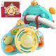  INTERACTIVE STEERING WHEEL FOR A STROLLER, MUSICAL FOR A COT, ANIMAL SOUNDS, WORLD