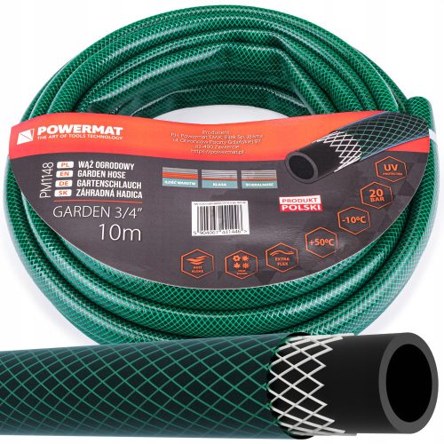  GARDEN water hose 3/4'' 10 m 3-ply 20 Bar