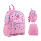  A kindergarten backpack for a girl with a pink dragon rabbit