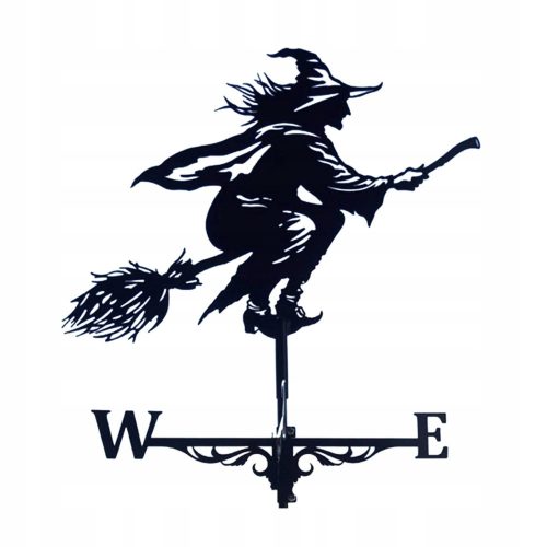  Vintage Iron Witch Helmet Weather Vane