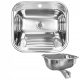  Kuchinox Chios single bowl sink, grey steel tones