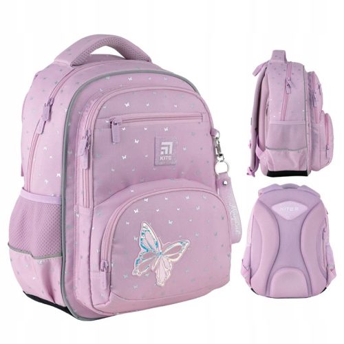  SCHOOL BACKPACK FOR GIRLS GRADE 1-3 PINK WITH BUTTERFLY DRAGON