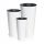  Prosperplast Tubus Slim flowerpot 30 x 30 x 57 cm white + 2 more products