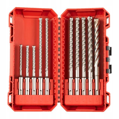 Milwaukee SDS+ MX4 drill set 10-piece, four-edged