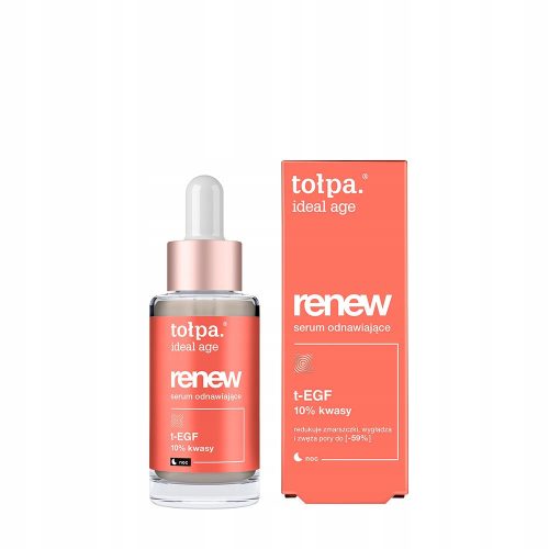  Renew Facial Renewal Serum T-EGF 10% Acids TOŁPA Ideal Age 30 ml