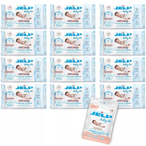  Jelp 0+ wet wipes 98% water for babies 12x 72pcs = 864pcs