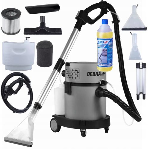 DEDRA 1200 W wet vacuum cleaner + Dedra 1l liquid multifunctional cleaning