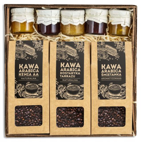  COFFEE GIFT set Arabica beans and jams