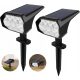  Vicalo solar lamp, black, 30 cm, 2 pcs.