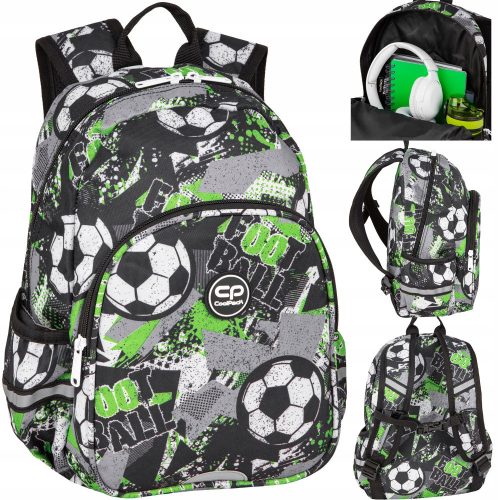  SCHOOL TRAVEL BACKPACK COOLPACK FOOTBALL