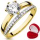  2in1 GOLD ANNIVERSARY RING 333 8K r 20