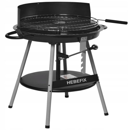  Charcoal grill, diameter 47 cm, with shelf, Hebefix 10560 Activia