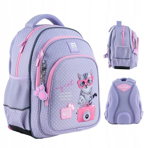  SCHOOL BACKPACK FOR GIRLS WITH A CAT STUDIO PETS KITE