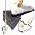 MORE&DECO rotating mop Triangular flat rotating mop, white, 25 cm