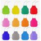  Set of multi-colored art aprons for children, 12 pieces