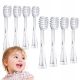  8x Meriden Kiddy toothbrush heads for children from 18 to 72 m replacement