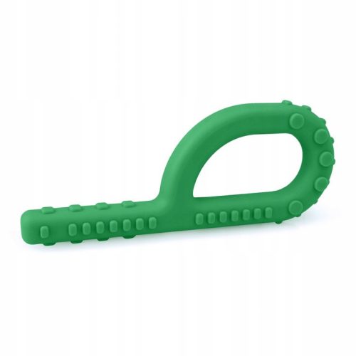  Teething Ring for Speech Therapy, Teething, Orthodontic, Sensory, Therapeutic W_TWOIM_DOMKU Silicone in Green Shades