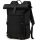 RAINSMORE Rolltop Black Expandable Backpack for 17-Inch Laptop - Travel Perfect