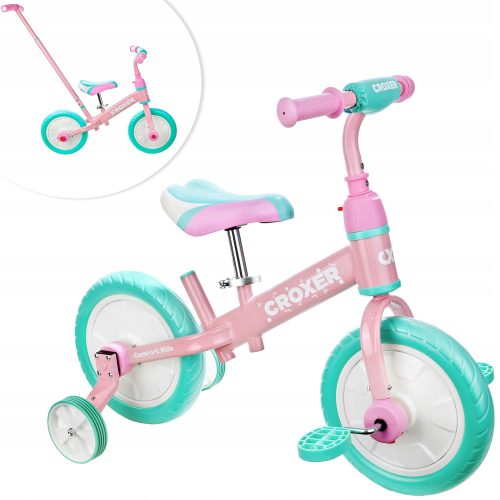  Croxer Duos Mint/Pink 2in1 balance bike