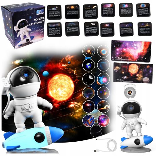  STARS Projector LED NIGHT Lamp USB PLANETARIUM 13x Planet Disc 4K HD