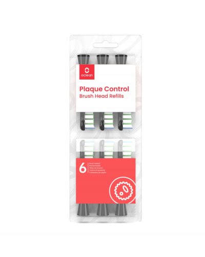  Oclean brush heads, 6 pieces, black