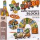  DK Magnetic Blocks Magnetic Building Blocks 153 Elements Construction Blocks Vehicles 3D Figures 153 Pieces