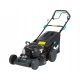  Macallister petrol lawn mower with basket, 140 cc capacity. 60 litre basket